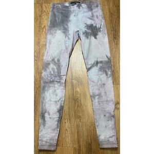 Joe’s Women’s Purple Marble The Legging Pull On Stretch Zip Ankle Size Small